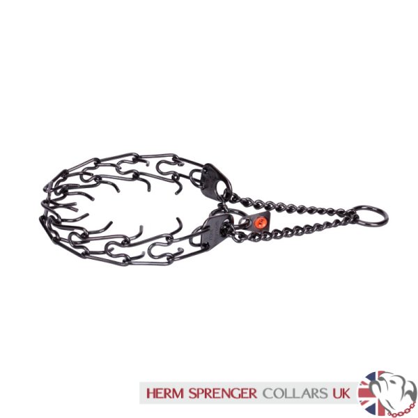 Herm Sprenger Black Stainless Steel Prong Collar 2.25 mm Wire Gauge