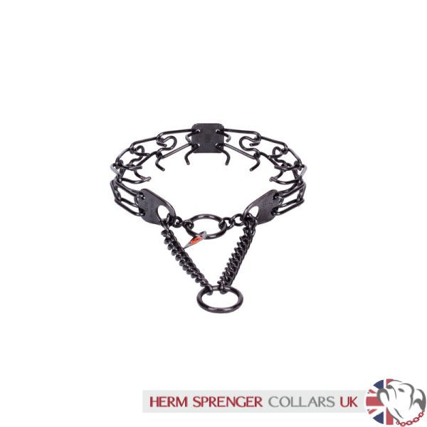 Herm Sprenger Black Stainless Steel Prong Collar 2.25 mm Wire Gauge