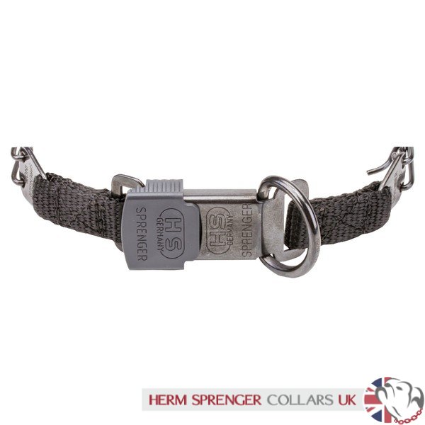 "Good Doggy Kit" Herm Sprenger Black 2.25 mm Dog Prong Collar with Buckle