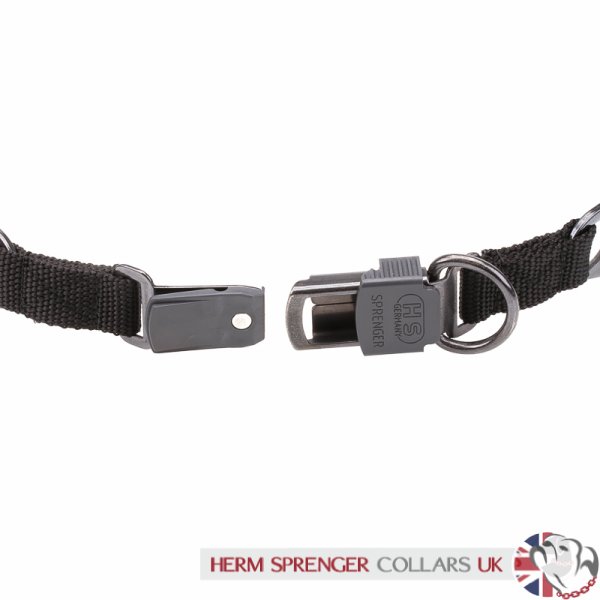 "Good Doggy Kit" Herm Sprenger Black 2.25 mm Dog Prong Collar with Buckle