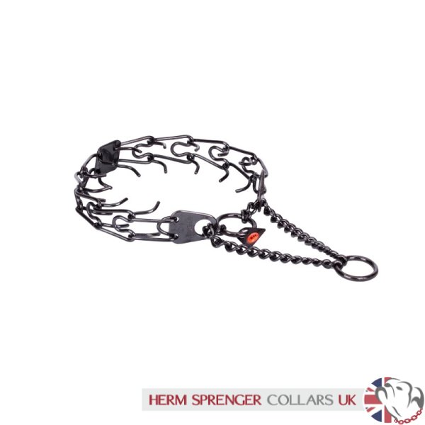 Herm Sprenger Black Stainless Steel Prong Collar 2.25 mm Wire Gauge