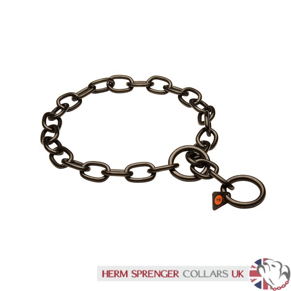 Herm Sprenger Stainless Steel Long Link Chain Collar 4 mm x 21 Inches