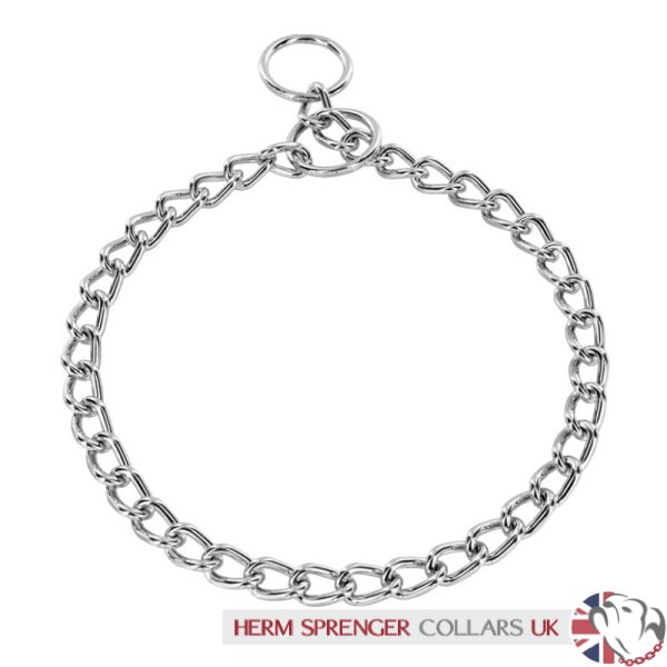 Herm Sprenger Choke Chain 3mm Chrome Plated Round Link Collar