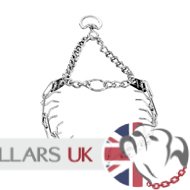 Herm Sprenger XL Prong Collar 4mm Wire Gauge of Chrome-Plated Steel Plus Swivel