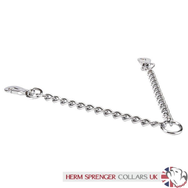 "Double Walk" Herm Sprenger Dog Leash Chain Coupler for 2 Dogs
