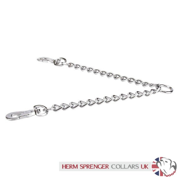 "Double Walk" Herm Sprenger Dog Leash Chain Coupler for 2 Dogs