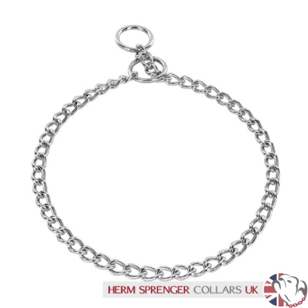2.5mm Herm Sprenger Check Chain Chrome Plated Steel Short Link