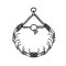4mm Herm Sprenger Prong Collar for Large Dogs Black Steel with Swivel Ring