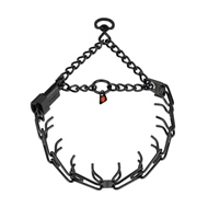 2.25 mm Sprenger Black Stainless Steel Prong Collar with Click Lock