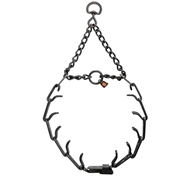 4mm Sprenger Black Stainless Steel Prong Collar with Click Lock