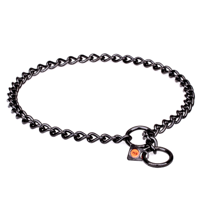 Black Dog Choke Chain, 3 mm Stainless Steel